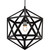 Volume Lighting V1605-5 - Black Geometric Cage Pendant