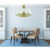 Volume V5707-2 - 7 Light Polished Brass Dome Chandelier with Clear Beveled Glass Shade