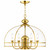 Volume V5707-2 - 7 Light Polished Brass Dome Chandelier with Clear Beveled Glass Shade