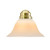 Volume Lighting Volume V4605-2 Polished Brass Chandelier with Opal Glass Shade