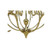 Volume Lighting V3998-0 - Polished Brass Chandelier - Frosted Glass Shades