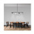 Volume Lighting V3164-5 - Black Linear Pendant - Metal Shades