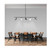 Volume Lighting Volume V3155-5 Black Shaded Linear Pendant Light