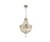 Volume Lighting Volume V3124-3 Chrome Crystal Pendant Light with Candelabra