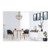 Volume Lighting Volume V3124-3 Chrome Crystal Pendant Light with Candelabra