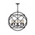 Volume Lighting Volume V3115-79 Antique Bronze Globe Chandelier