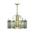 Volume Lighting Volume V3039-2 Polished Solid Brass Candelabra Chandelier