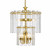 Volume V3029-2 Polished Brass Candelabra Chandelier 