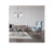 Volume Lighting V2605-33 - Brushed Nickel Branch Chandelier - White Glass Shades