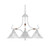 Volume Lighting V2563-23 - Parchment Chandelier - Alabaster Glass Shades