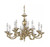 Volume Lighting Volume V2432-0 Polished Solid Brass Chandelier