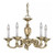 Volume Lighting Volume V2425-0 Polished Solid Brass Chandelier