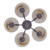Volume Lighting Volume V2135-22 Praire Rock Indoor Chandelier