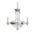 Volume Lighting Volume V2085-33 Brushed Nickel Chandelier with Glass Shade