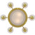 Volume Lighting Volume V2078-2 Polished Brass Chandelier