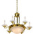 Volume Lighting Volume V2078-2 Polished Brass Chandelier
