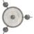 Volume Lighting Volume V1796-8 Antique Silver Incandescent Chandelier