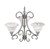 Volume Lighting Volume V1793-8 Indoor Antique Silver Chandelier