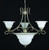 Volume Lighting Volume V1786-85 Indoor Platinum Rust Chandelier