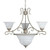 Volume Lighting Volume V1786-85 Indoor Platinum Rust Chandelier 