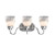 Volume Lighting Volume V1613-3 Chrome Wall Sconce with Lead Crystal Glass 