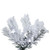 Vickerman A100376LED - 7.5 ft Flocked Pacific Pine Prelit Warm White LED Christmas Tree