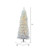 Vickerman A103276LED 7.5' x 36" White Salem Pencil LED 350WW