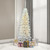 Vickerman A103276LED - 7.5 ft White Salem Pencil Pine Prelit Warm White LED Christmas Tree