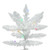 Vickerman A104147LED - 4.5 ft Sparkle White Spruce Prelit Multi-colored LED Christmas Tree