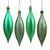 Vickerman N500144 - 5.5" Seafoam 4-Finish Drop Christmas Ornament - 8 Pack