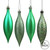 Vickerman N500144 - 5.5" Seafoam 4-Finish Drop Christmas Ornament - 8 Pack
