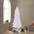 Vickerman A135667LED 6.5' x 38" Crystal White Slim LED 400MU