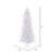 Vickerman A135667LED 6.5' x 38" Crystal White Slim LED 400MU