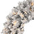 Vickerman A193737LED - 36" Frosted Silver Wreath with Warm White LED Lights