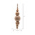 Vickerman JB214410 5" Natural Wooden Bead Ornament 2/bag