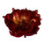 Vickerman EH211712 - 7" Red Gold Glitter Magnolia Ornament - 2 Pack