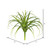 Vickerman FA171601 8" Plastic Grass-Frosted Green 3/pk 