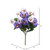 Vickerman FA186466 10" Purple Pansy Bush 4/pk 