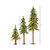 Vickerman A805181LED 2' 3' 4' Natural Alpine Set LED 200WW