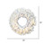 Vickerman A805837LED - 36" Crystal White Wreath with Warm White LED Lights