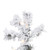 Vickerman A806346LED - 4.5 ft Flocked Alaskan Pine Prelit Warm White LED Christmas Tree