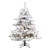 Vickerman A806346LED - 4.5 ft Flocked Alaskan Pine Prelit Warm White LED Christmas Tree