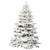 Vickerman A806367LED - 6.5 ft Flocked Alaskan Pine Prelit Multi-colored LED Christmas Tree