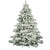 Vickerman A806375 - 7.5 ft Flocked Alaskan Pine Unlit Christmas Tree