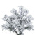 Vickerman A806376LED - 7.5 ft Flocked Alaskan Pine Prelit Warm White LED Christmas Tree