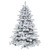Vickerman A806391LED - 12 ft Flocked Alaskan Pine Prelit Warm White LED Christmas Tree