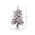 Vickerman A807420 2' x 14" Flocked Alpine Tree 72T