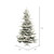 Vickerman A861875 7.5' x 57" Flocked Sierra Fir Tree 1324T