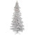 Vickerman A893576LED - 7.5ft Flocked White Slim Christmas Tree with Warm LED Lights