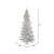 Vickerman A893576LED - 7.5ft Flocked White Slim Christmas Tree with Warm LED Lights